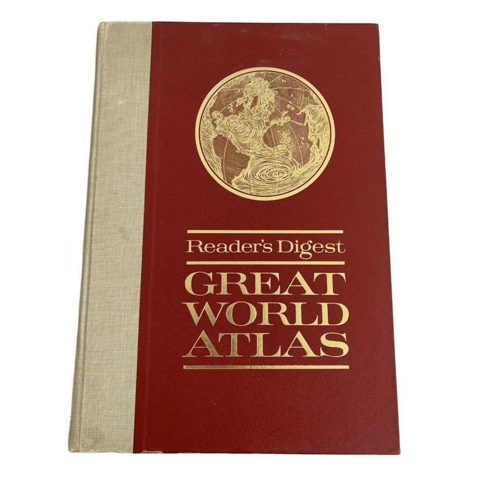 Readers Digest Great World Atlas 1963 First Edition 11 x 16 Large Book 7565